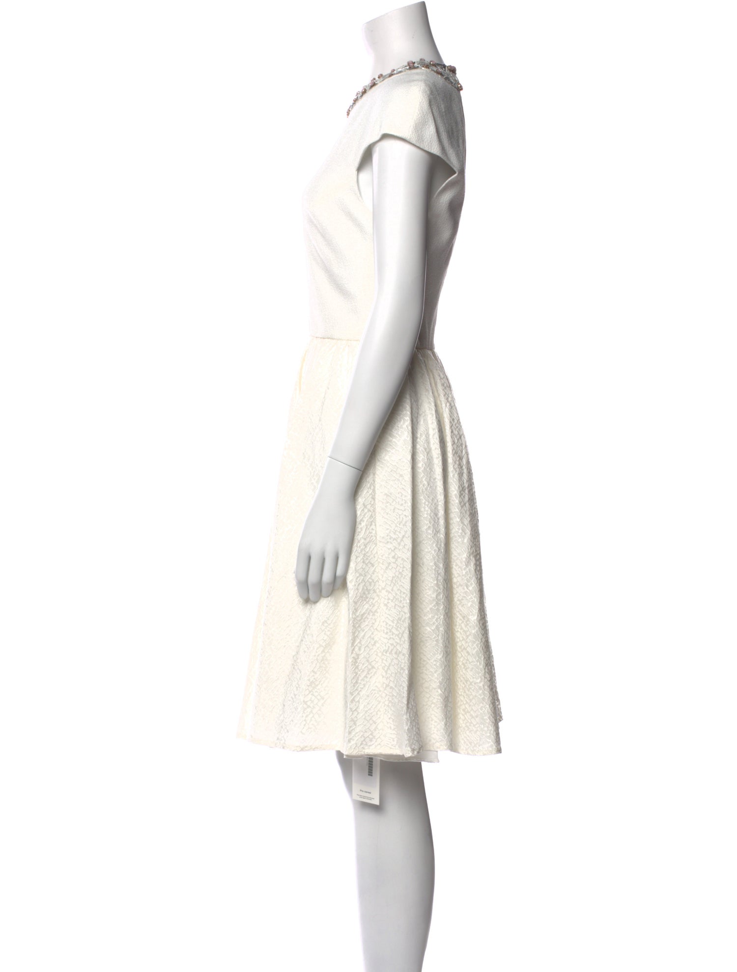 Badgley Mischka Bateau Neckline Knee-Length Dress w/ Tags