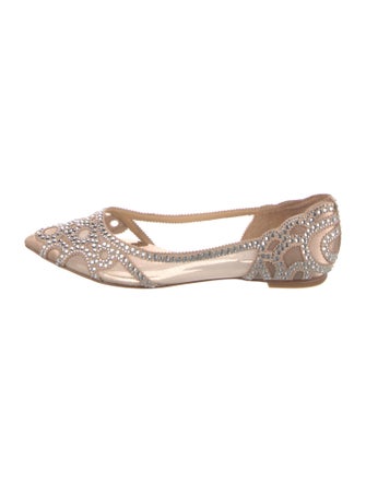 Badgley Mischka Mesh Printed D'Orsay Flats
