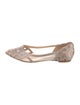 Badgley Mischka Mesh Printed D'Orsay Flats