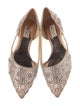 Badgley Mischka Mesh Printed D'Orsay Flats