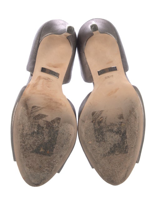 Badgley Mischka Leather Crystal Embellishments D'Orsay Pumps