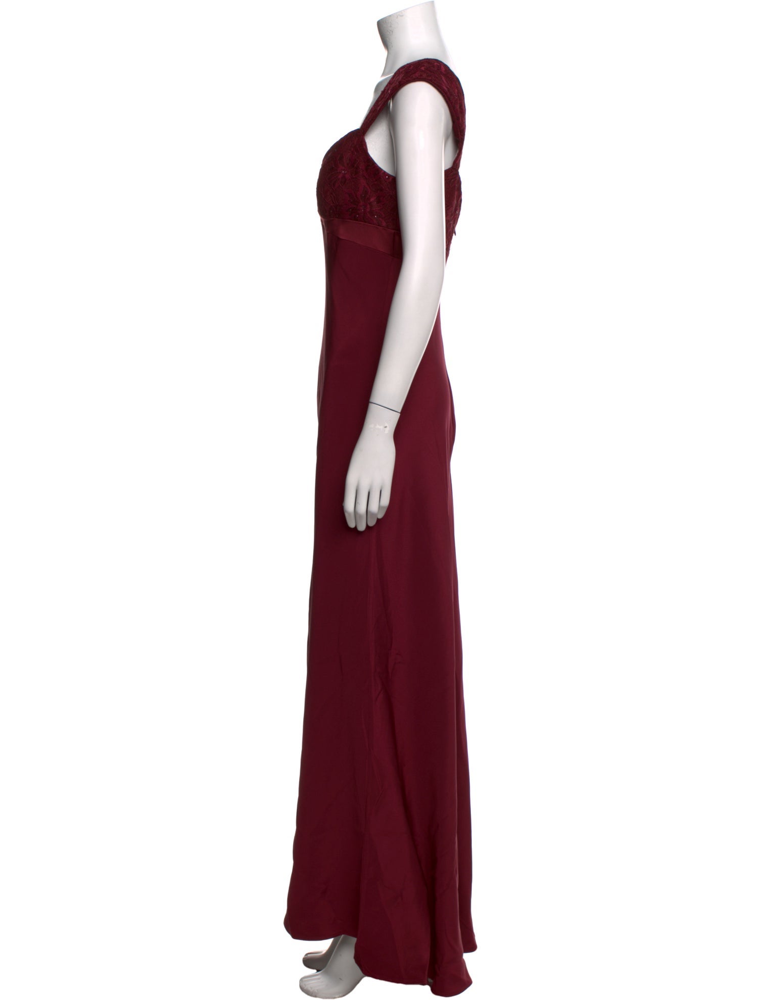 Badgley Mischka Silk Long Dress