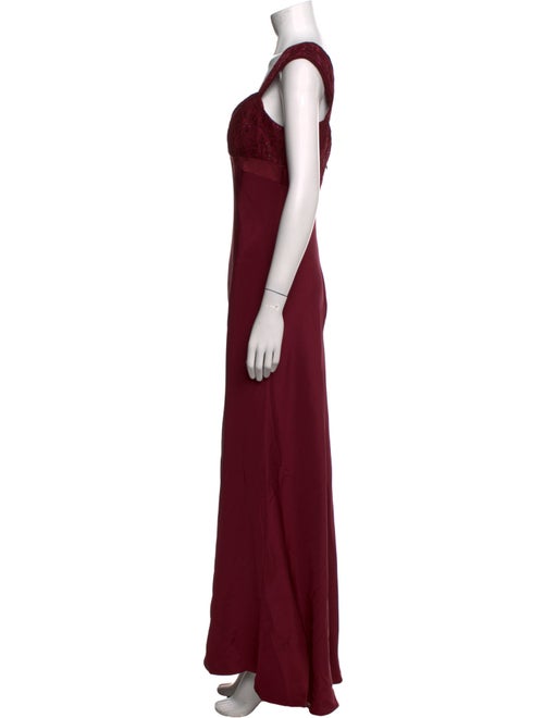 Badgley Mischka Silk Long Dress