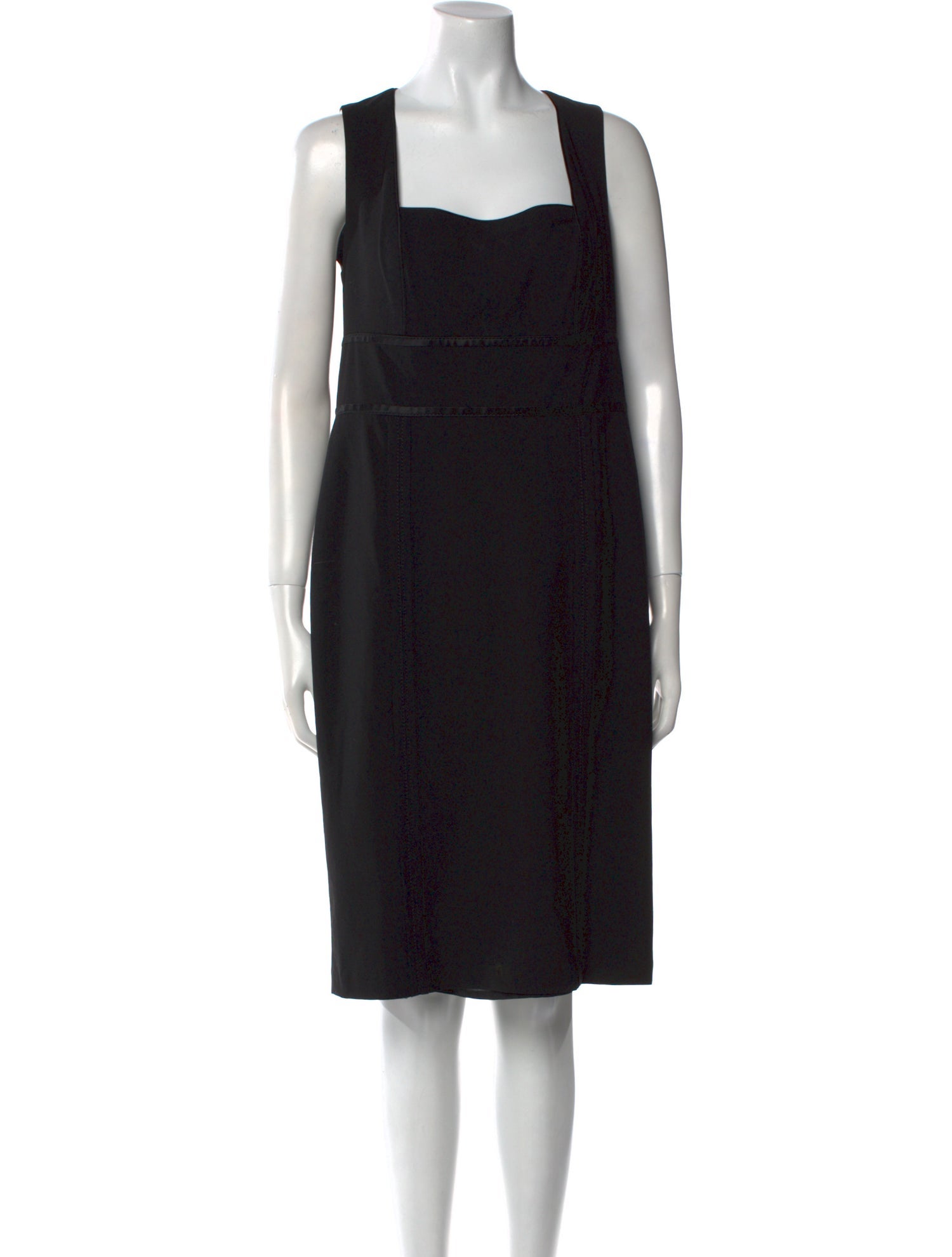 Badgley Mischka Wool Midi Length Dress