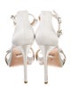 Badgley Mischka Satin Animal Print Sandals