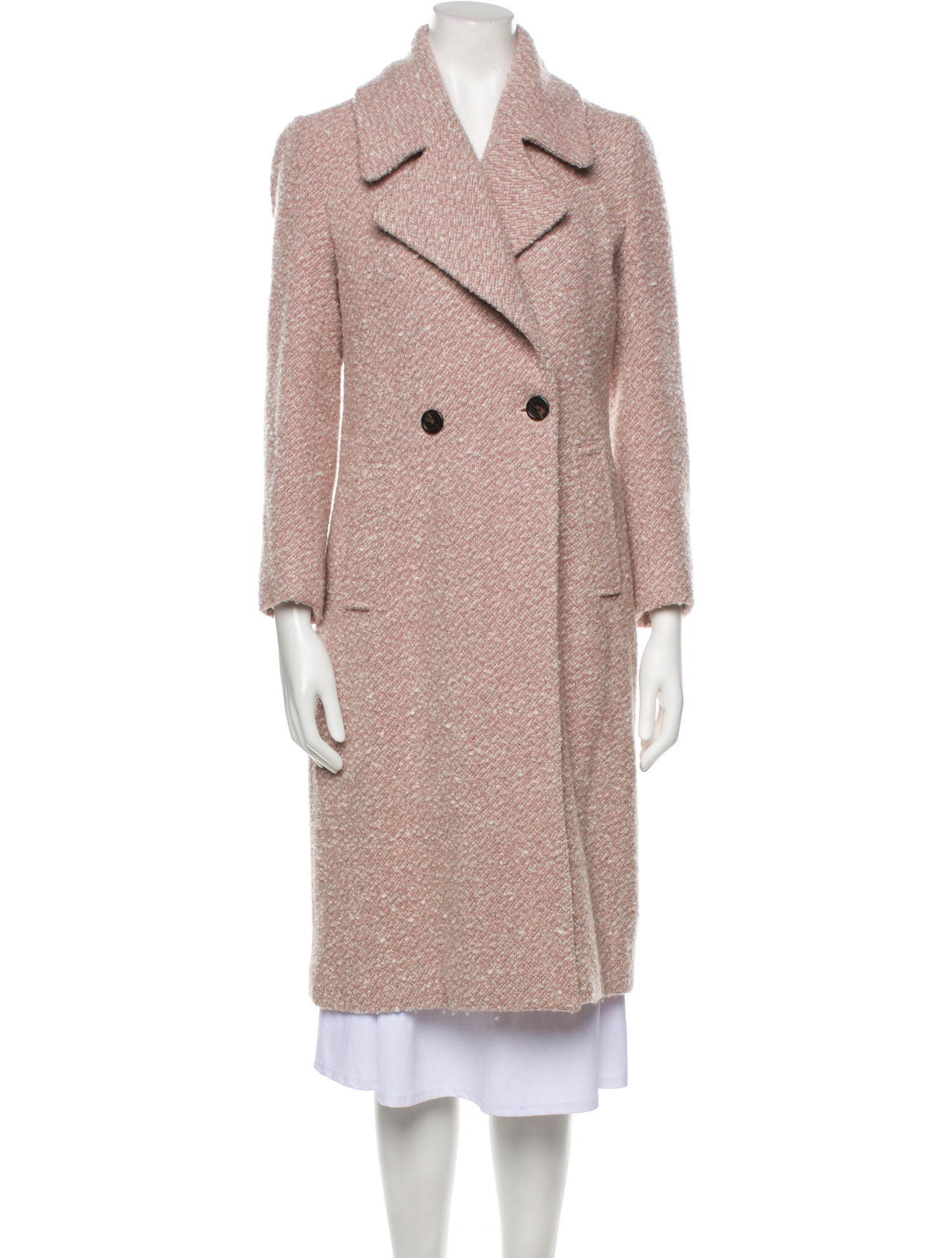 Badgley Mischka Tweed Pattern Coat