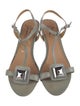 Badgley Mischka Leather T-Strap Sandals