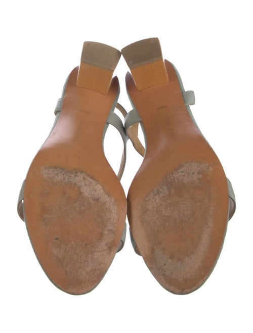 Badgley Mischka Leather T-Strap Sandals