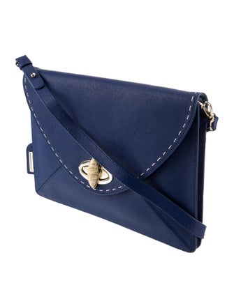 Badgley Mischka Saffiano Leather Crossbody Bag