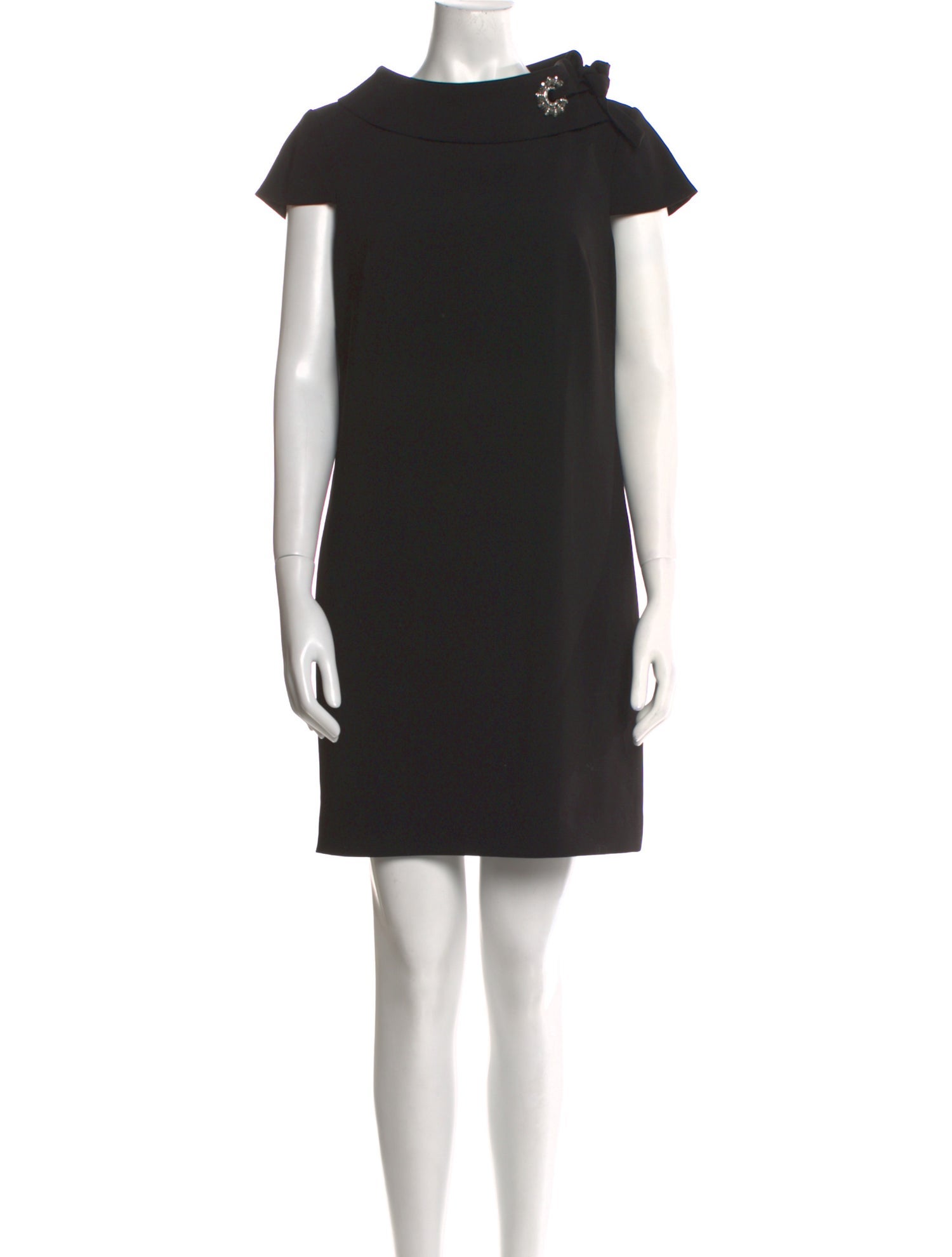 Badgley Mischka Mock Neck Mini Dress