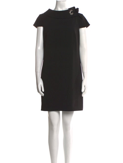 Badgley Mischka Mock Neck Mini Dress