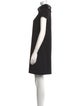Badgley Mischka Mock Neck Mini Dress