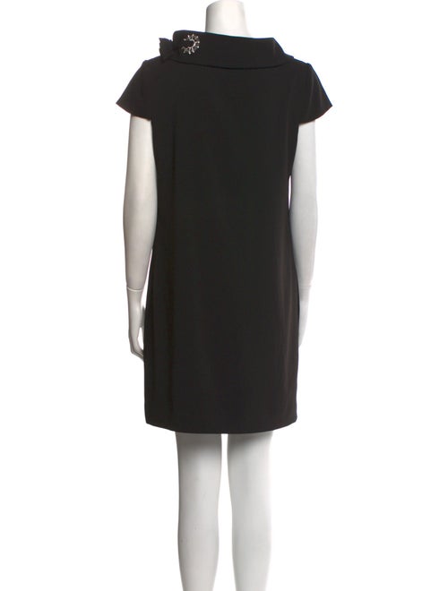 Badgley Mischka Mock Neck Mini Dress