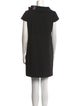 Badgley Mischka Mock Neck Mini Dress
