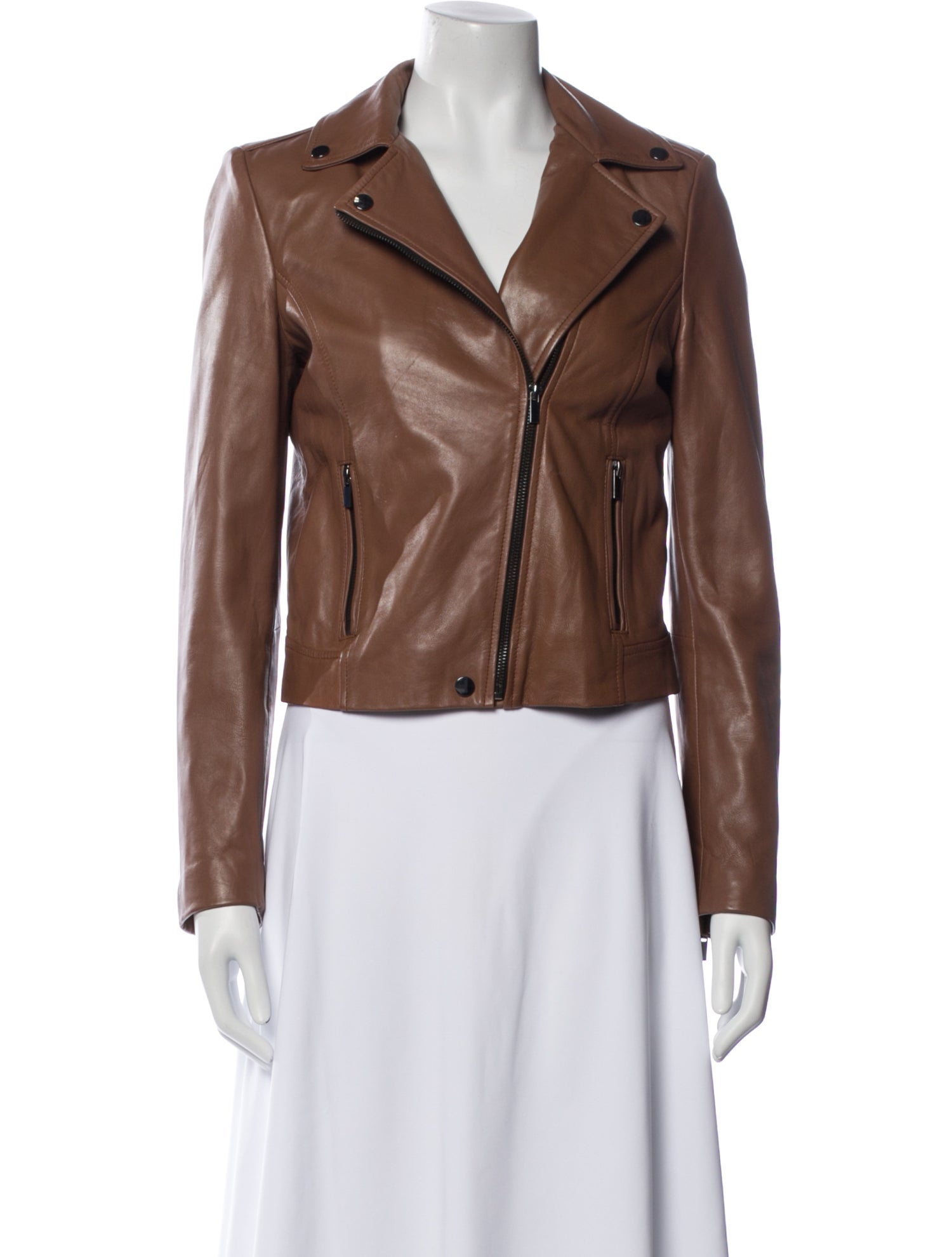 Badgley Mischka Leather Biker Jacket