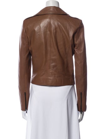 Badgley Mischka Leather Biker Jacket