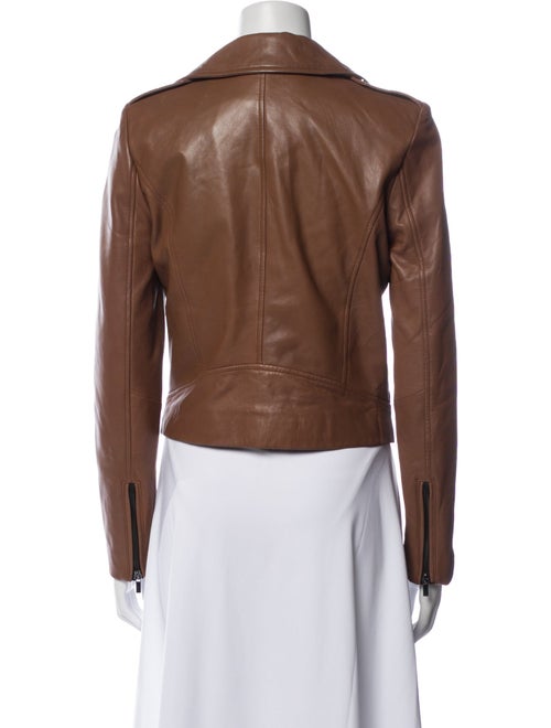 Badgley Mischka Leather Biker Jacket
