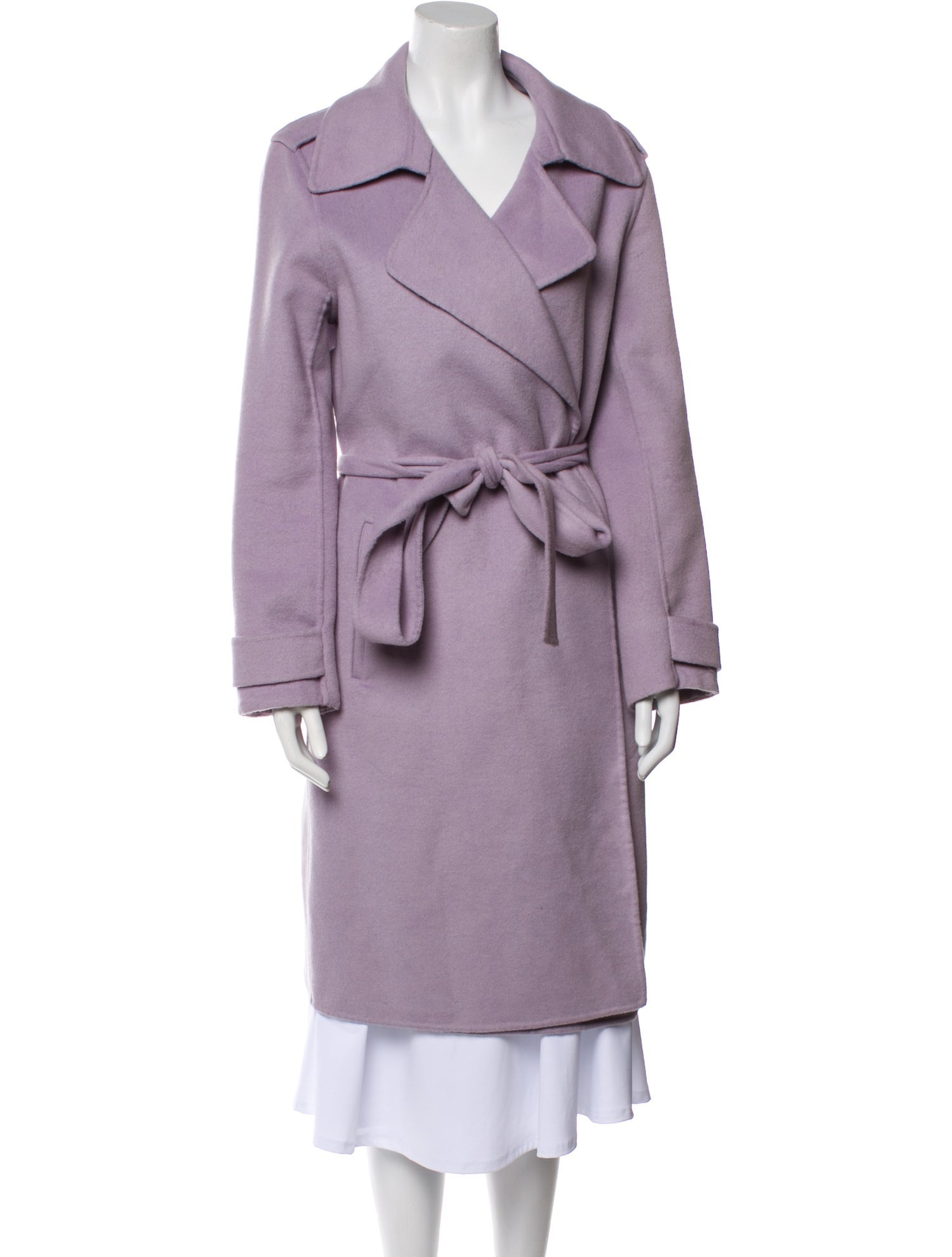 Badgley Mischka Wool Trench Coat
