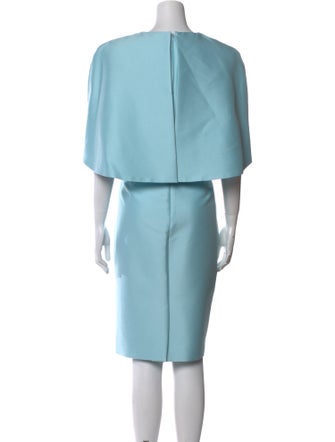 Badgley Mischka Bateau Neckline Knee-Length Dress