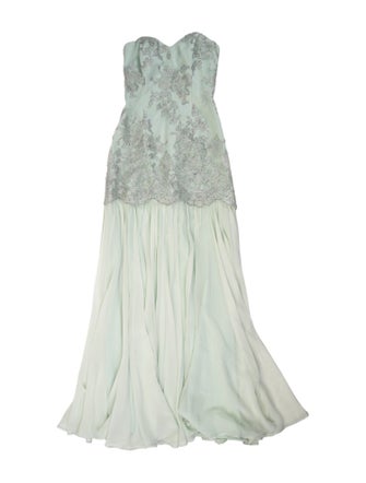 Badgley Mischka Strapless Long Dress