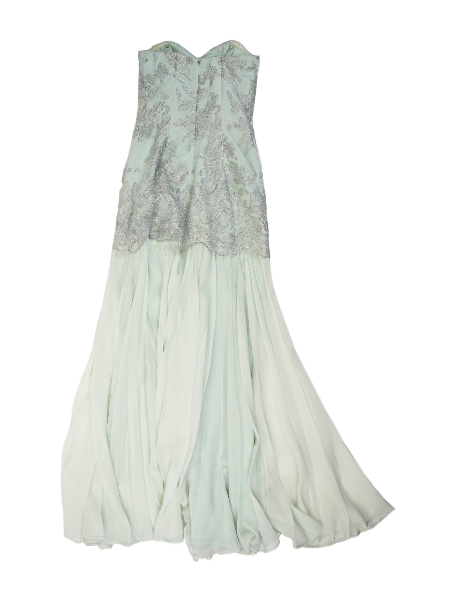 Badgley Mischka Strapless Long Dress