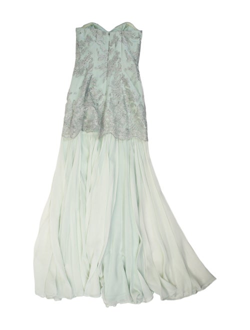 Badgley Mischka Strapless Long Dress