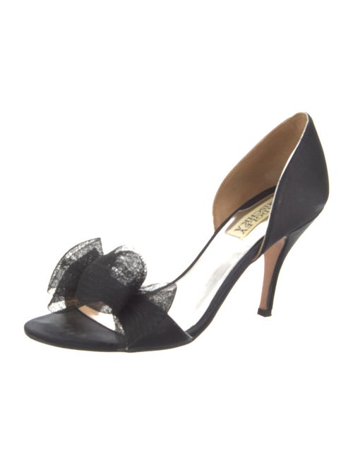 Badgley Mischka Satin Bow Accents Sandals