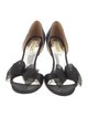 Badgley Mischka Satin Bow Accents Sandals
