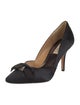 Badgley Mischka Satin Crystal Embellishments Pumps