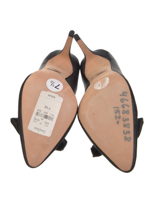 Badgley Mischka Satin Crystal Embellishments Pumps