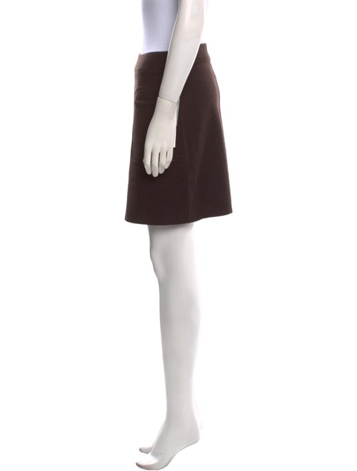 Badgley Mischka Wool Mini Skirt