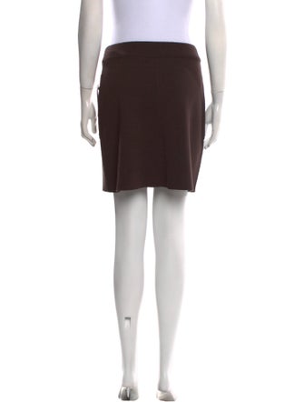 Badgley Mischka Wool Mini Skirt