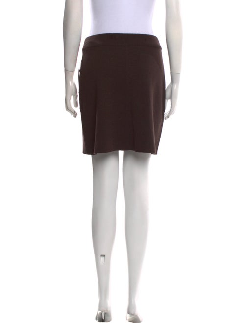 Badgley Mischka Wool Mini Skirt
