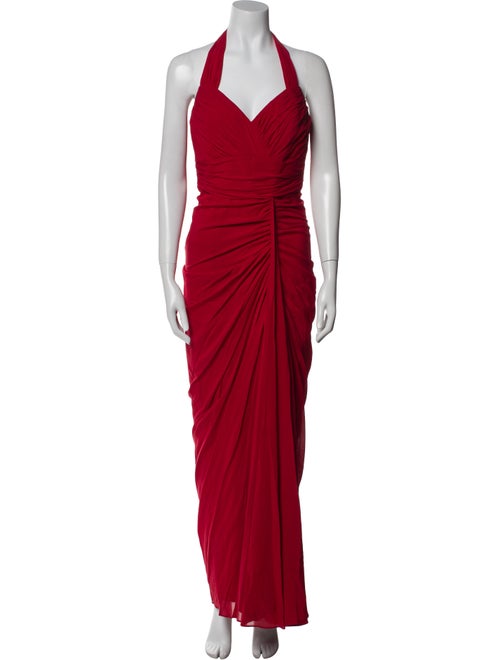 Badgley Mischka Silk Long Dress