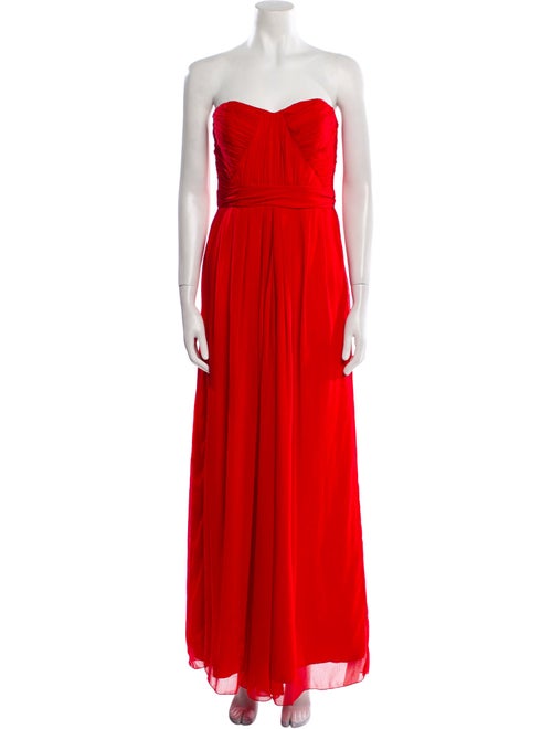 Badgley Mischka Strapless Long Dress