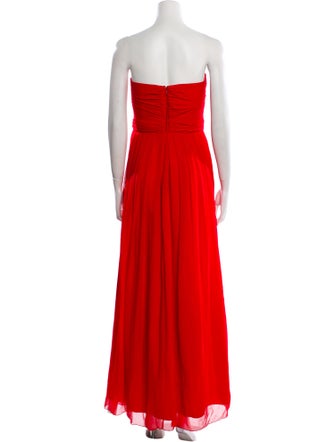 Badgley Mischka Strapless Long Dress