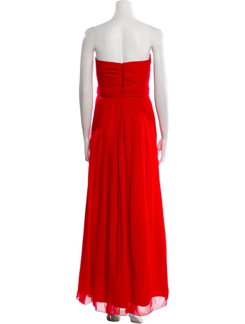 Badgley Mischka Strapless Long Dress