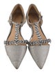 Badgley Mischka Glitter D'Orsay Flats