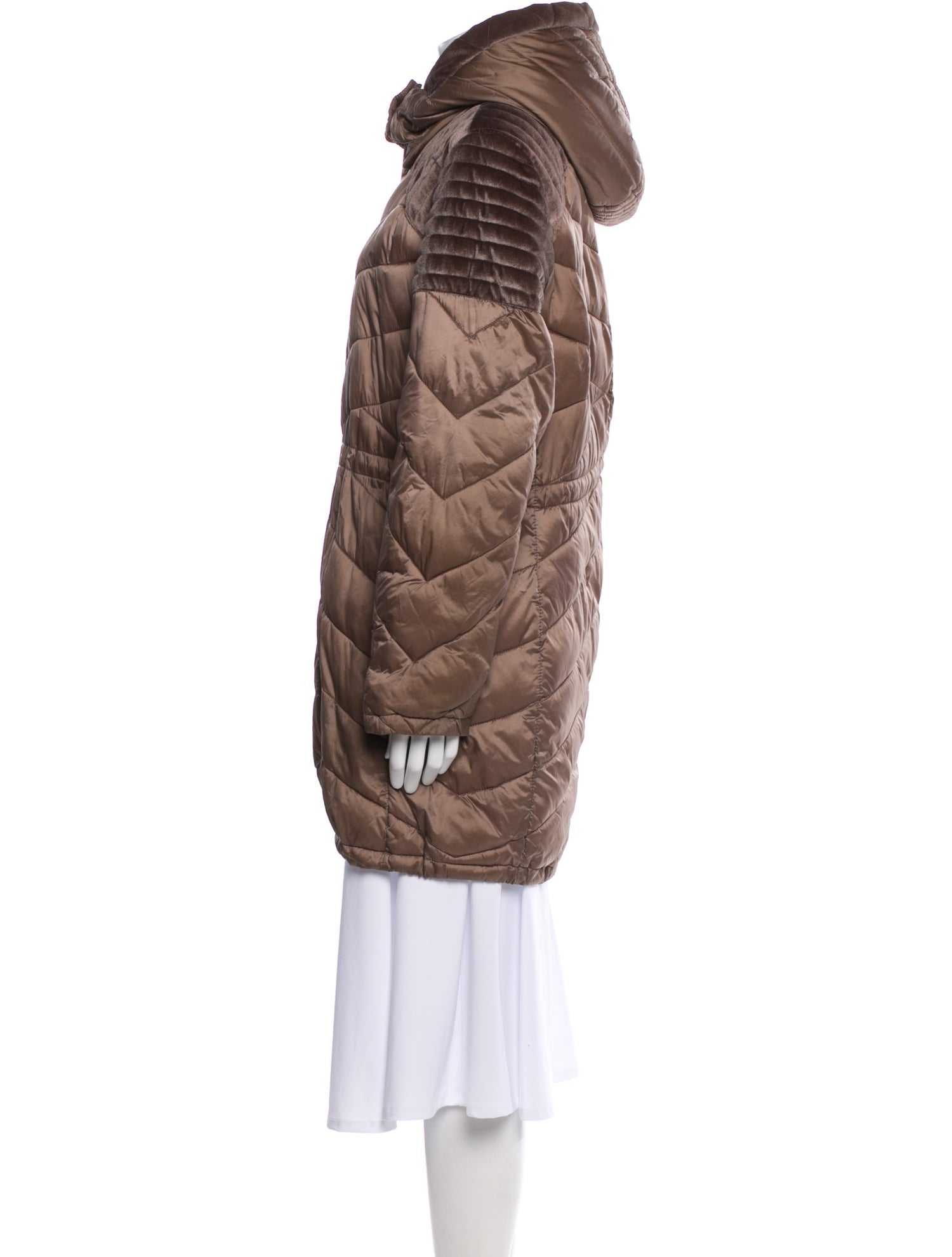 Badgley Mischka Nylon Down Coat