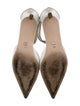 Badgley Mischka Satin Crystal Embellishments D'Orsay Pumps