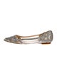 Badgley Mischka Satin Printed Ballet Flats