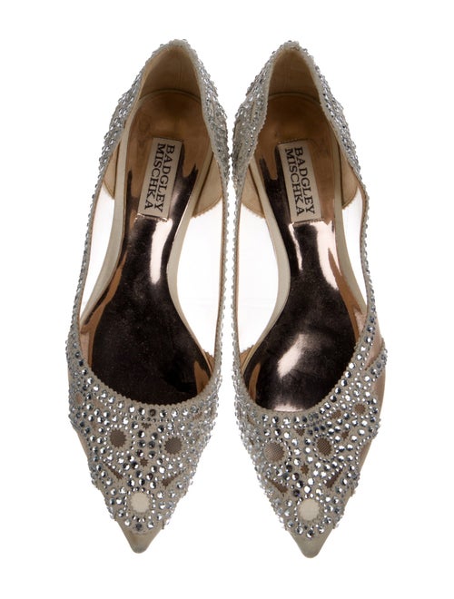 Badgley Mischka Satin Printed Ballet Flats