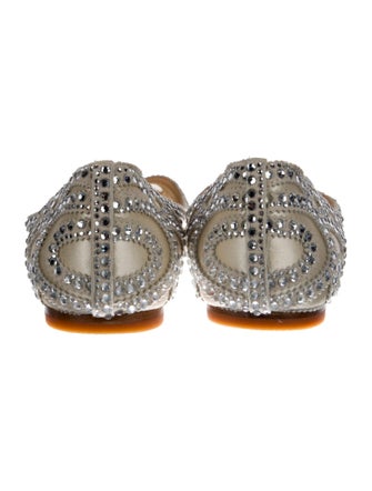 Badgley Mischka Satin Printed Ballet Flats