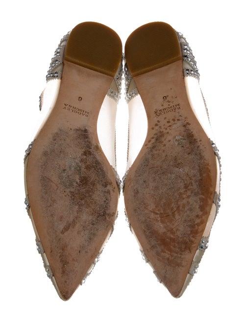 Badgley Mischka Satin Printed Ballet Flats