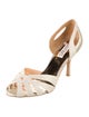 Badgley Mischka Leather Crystal Embellishments D'Orsay Pumps