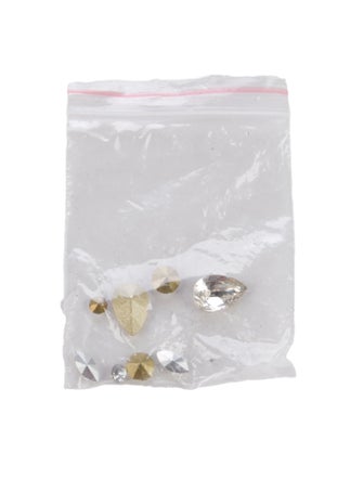 Badgley Mischka Satin Crystal Embellishments Sandals