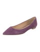 Badgley Mischka Satin Beaded Accents Ballet Flats