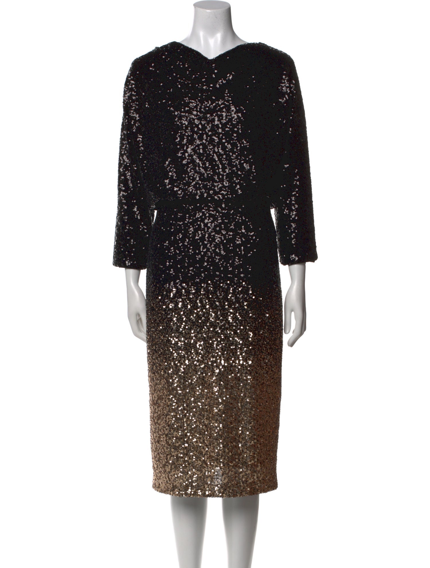 Badgley Mischka Nylon Midi Length Dress