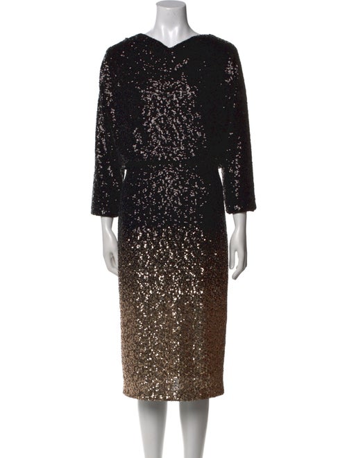 Badgley Mischka Nylon Midi Length Dress