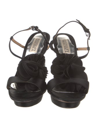 Badgley Mischka Satin Slingback Sandals